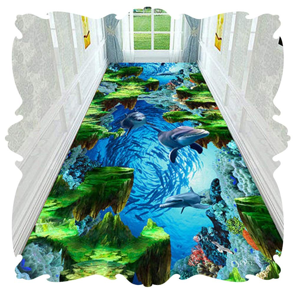 Moquette de couloir dauphin 3D pour réveiller la décoration de la chambre