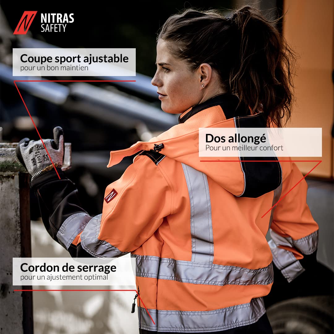 Nitras Motion Tex Viz kurtka robocza - damska i męska kurtka softshell