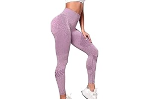 High-Waisted, Monochromatic Seamless Yoga Leggings