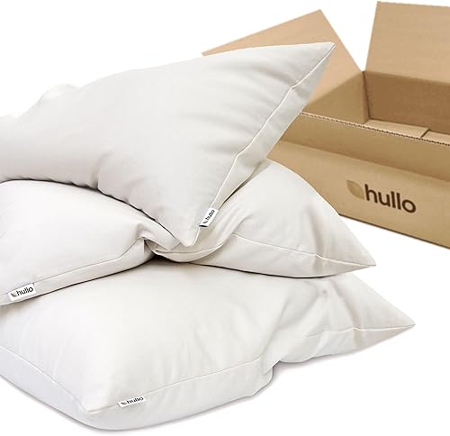 Miniatura 4 de Hullo Almohada de trigo sarraceno tamaño King de 20 x 36 pulgadas, comodidad orgánica con loft ajustable para personas que duermen de lado y de