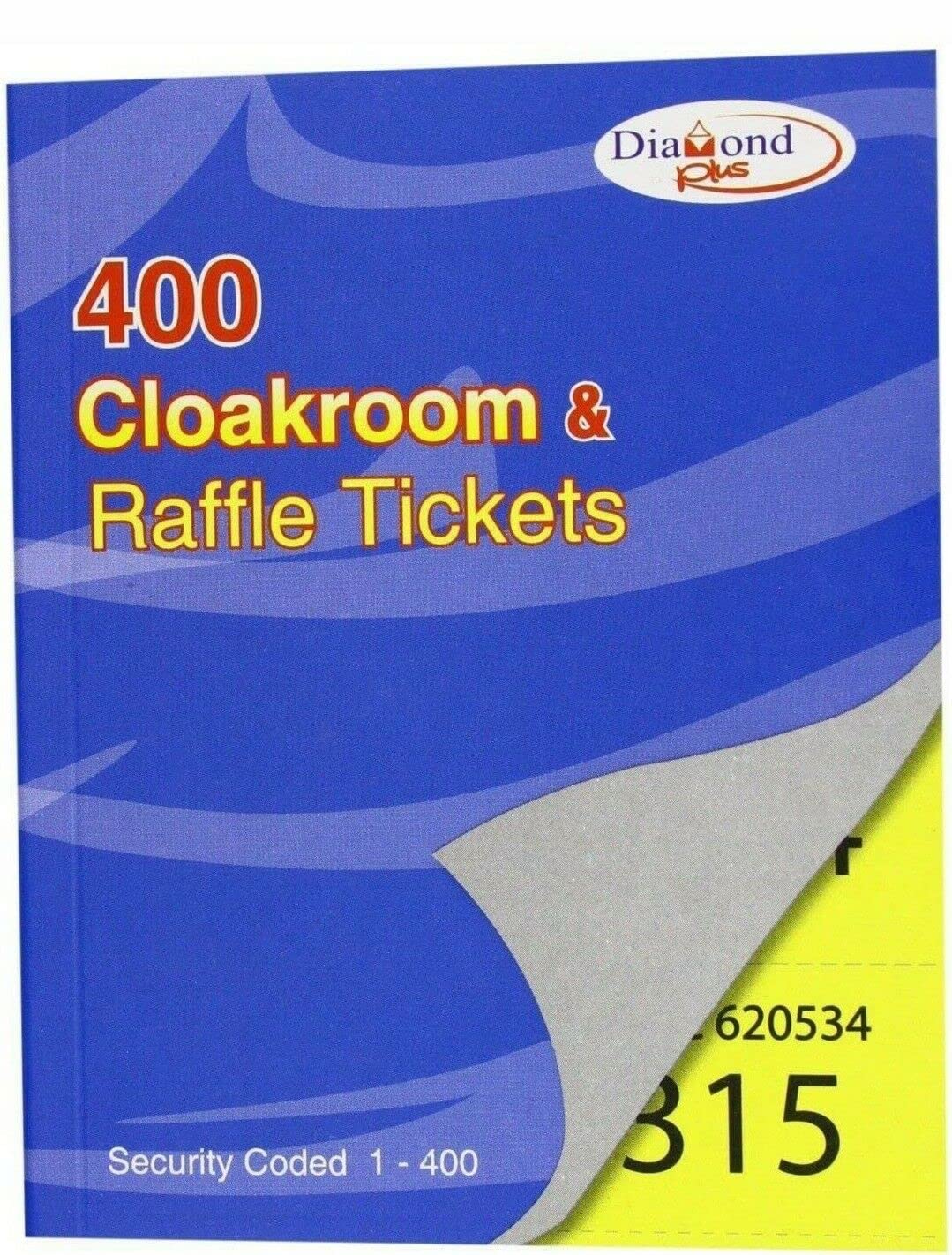 Jms We Create Smile 12 X Stationery Cloakroom 1-400 Raffle/Tombola/Clock Room Tickets-A6 Size Books