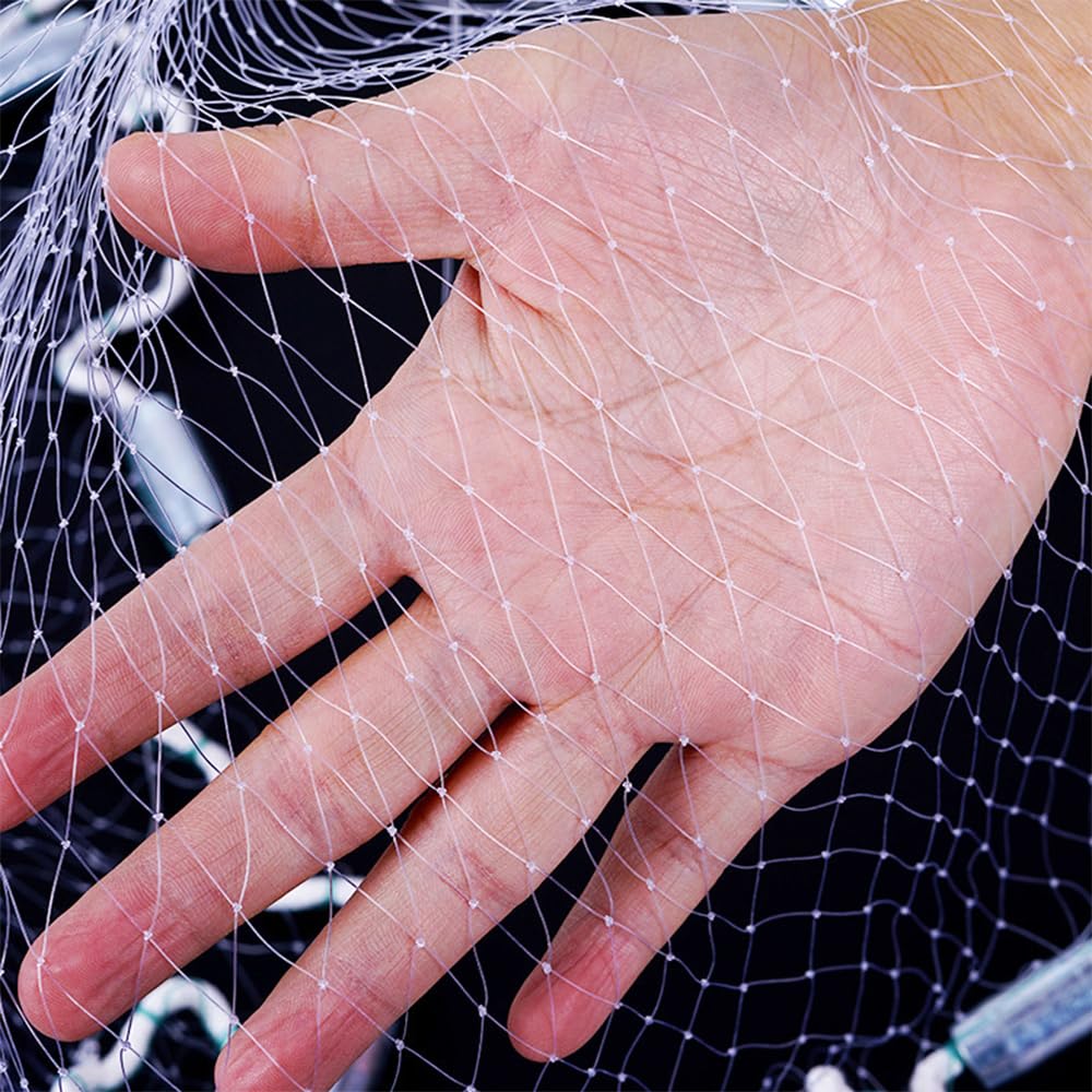 Lawaia Wurfnetz Zum Fischen Fischernetz Cast Net Angelnetz Handwurf Fishnets Fischreuse Angelnetz Aus Nylon Fische Angeln GrößE 1.8m-7.2m Mesh American Style Falle Net Angelzubehö