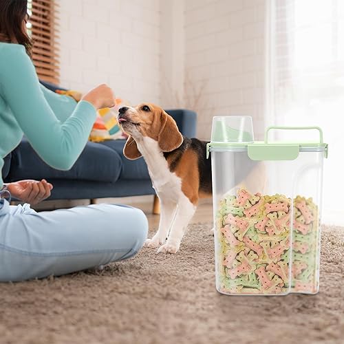 Miniatura 6 de Recipiente hermético de almacenamiento de alimentos para perros, contenedor de almacenamiento de alimentos para gatos con boquilla grande mejorada,