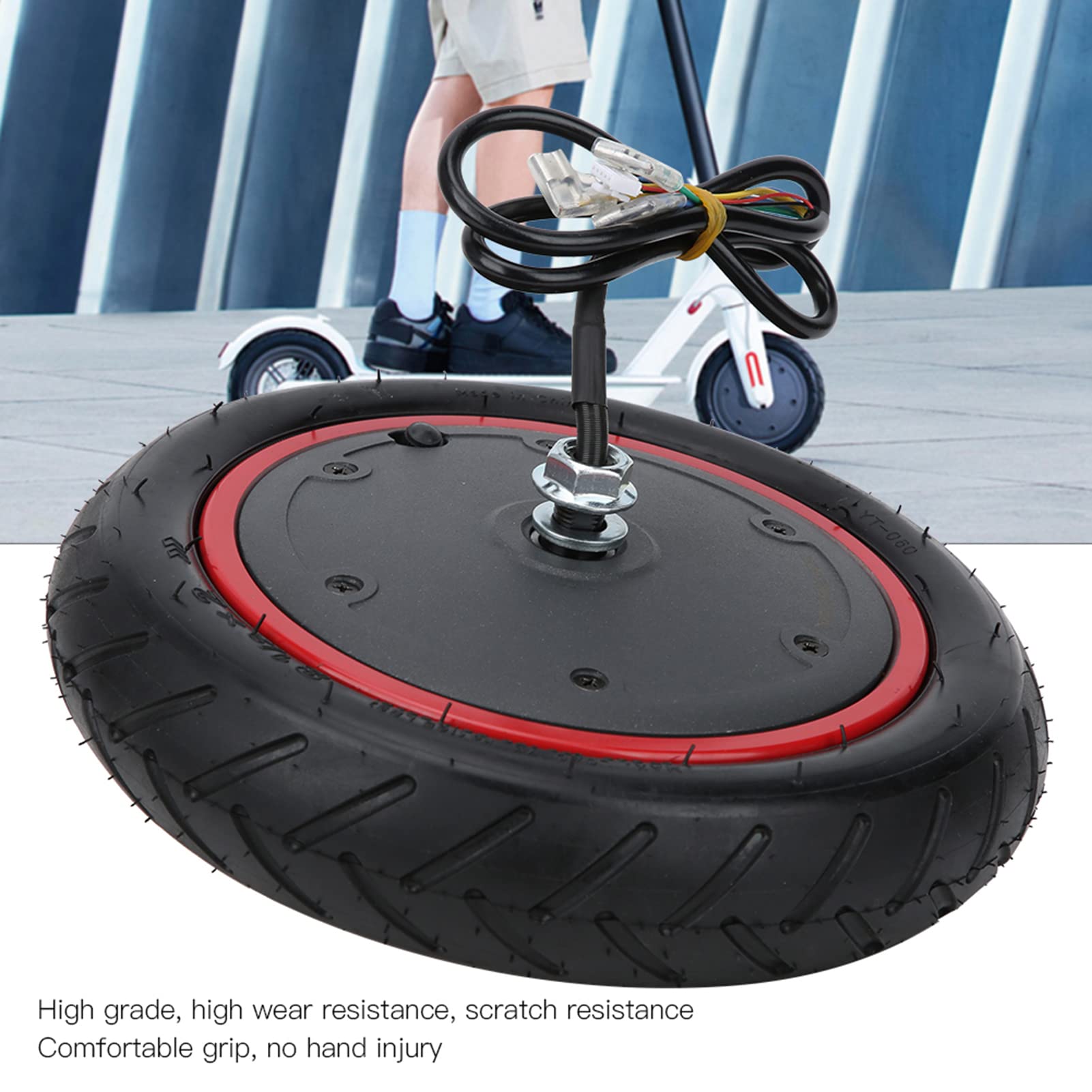 Roue de Moteur de Moyeu de Trottinette Électrique pour Xiaomi M365 Pro/M365 Pro 2, 36V 350W Pneu Gonflable de Roue de Moteur d'Entraînement de Scooter Électrique