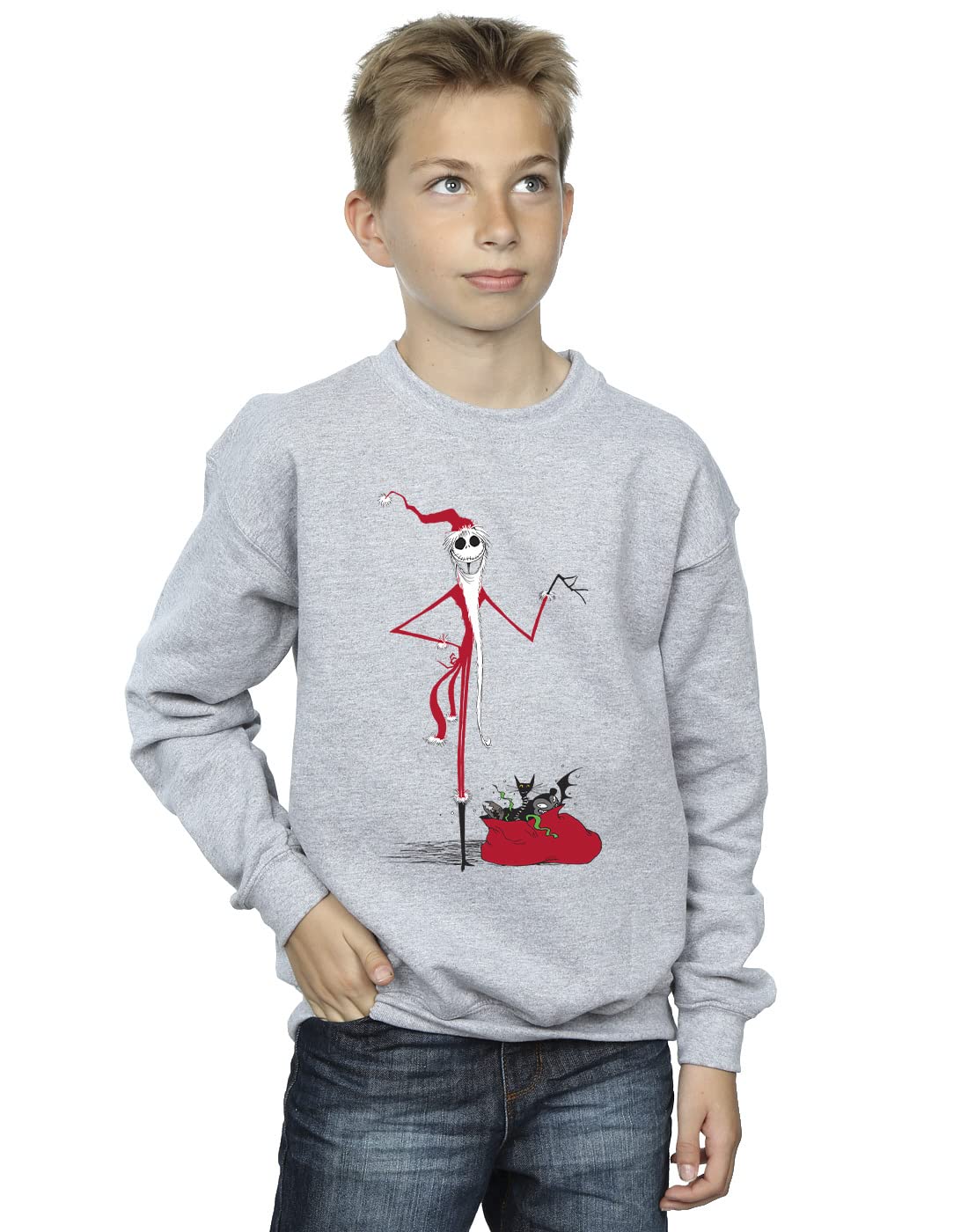 Absolute Cult Boys Sport Grey The Nightmare Before Christmas Sweatshirt 3-4 Years