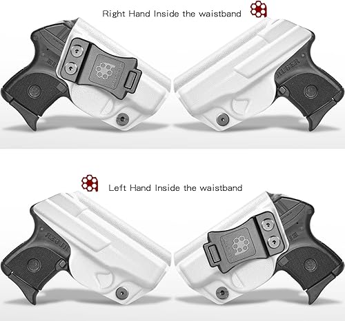 Miniatura 5 de Amberide IWB & OWB KYDEX Holster Fit Ruger LCP 380 Pistol, Inside Waistband Concealed Carry, Adjustable Cant & 'Posi-Click' Retention, USA Made by