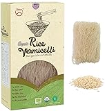 TANISA Organic Vermicelli Rice Noodles, Whole Foods, Gluten Free Ramen Noodles, Vietnamese Rice Noodles for Asian Food, Healthy Vegan Vermicelli Noodles (Organic White, 1 pack) Organic White 7 Ounce (Pack of 1)