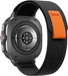 [SOLOLUP] コンパチブル galaxy watch ultra バンド 47mm、トレイルループナイロンバンド galaxy watch ウルトラ バンド galaxyウォッチ ultra バンド メンズ レディース、ブラック