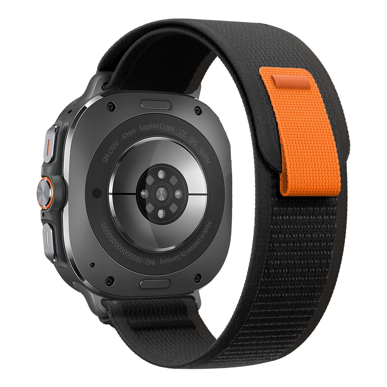 DMVEIMALNylon Bands for Samsung Galaxy Watch Ultra Strap 47mm Men Women,Trail Loop Rugged Fabric Sport Band Replacement Wristband for Samsung Watch Ultra Straps 47 mm