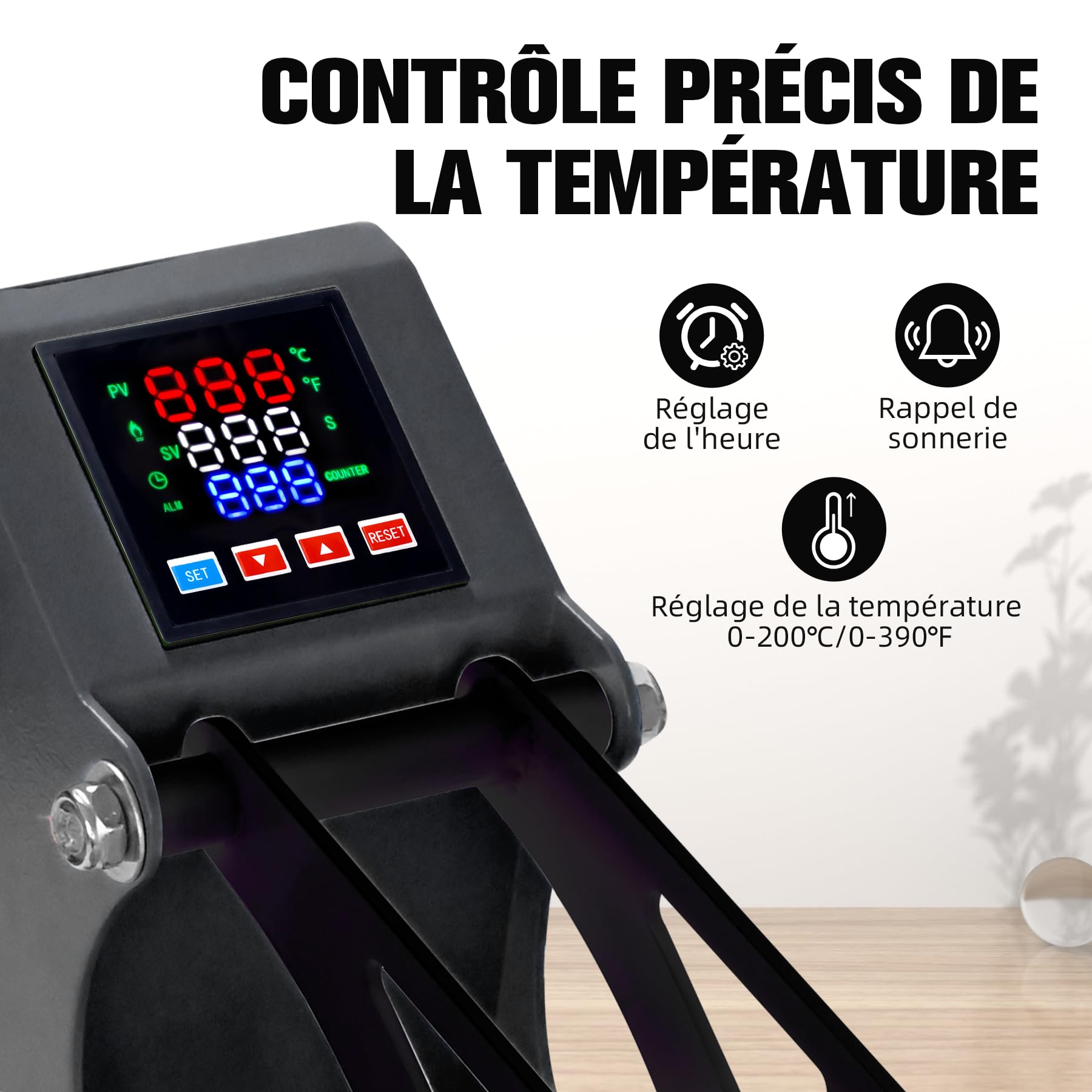 Pressa a Caldo Macchina termopressa per magliette con maniglia estraibile per trasferimenti a sublimazione di calore borse di tela zaini e altri progetti