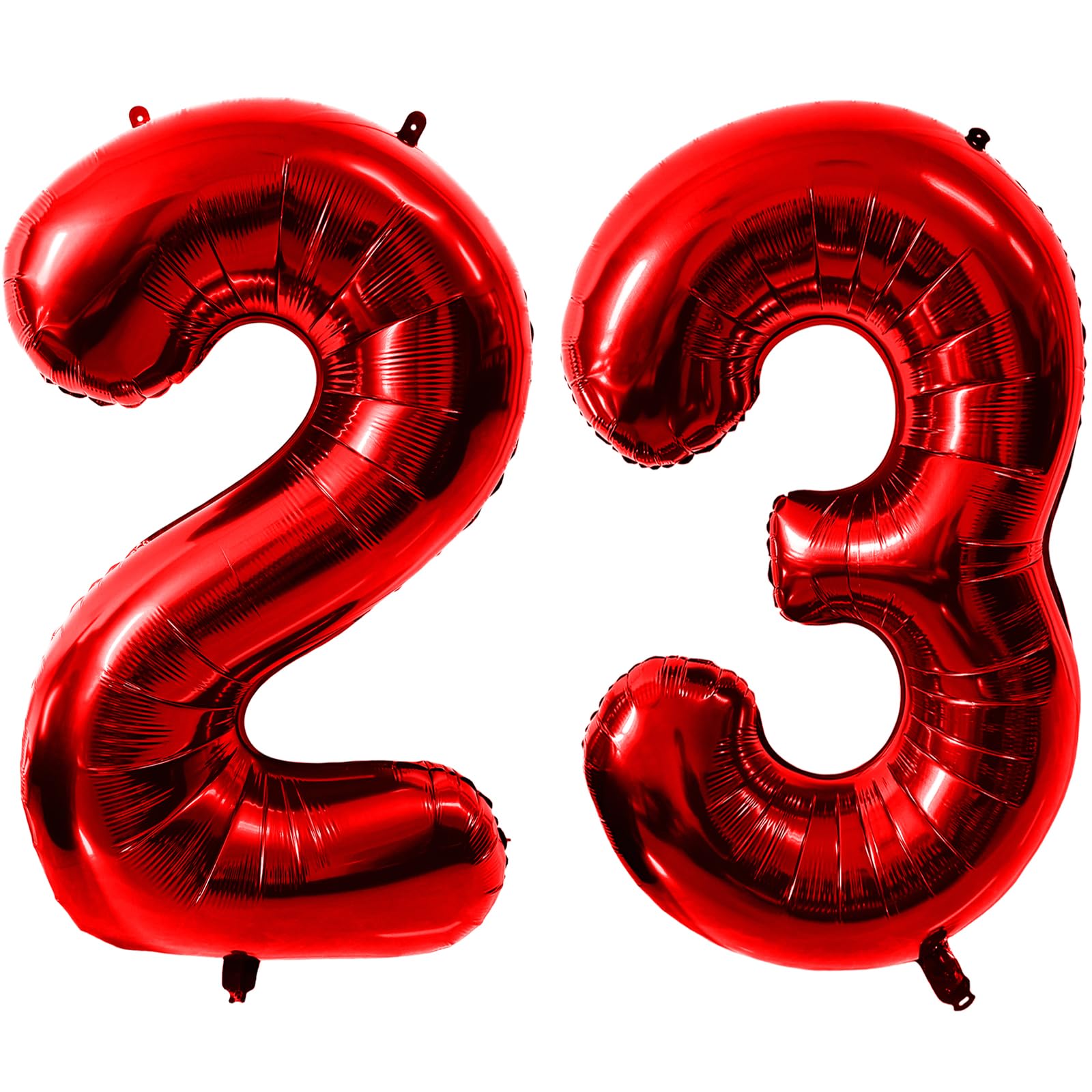 40 Inch Red Number 23 Balloons, Red 23 Balloon, Red Large Foil Number 32 Balloons, Birthday Wedding Anniversary Party Decoration Graduation Ceremony digital Decorations โ image 1