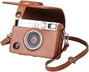 ZENKO Leather Mini Evo Cover Case - Compatible with Fujifilm Instant Camera (Brown) gallery image