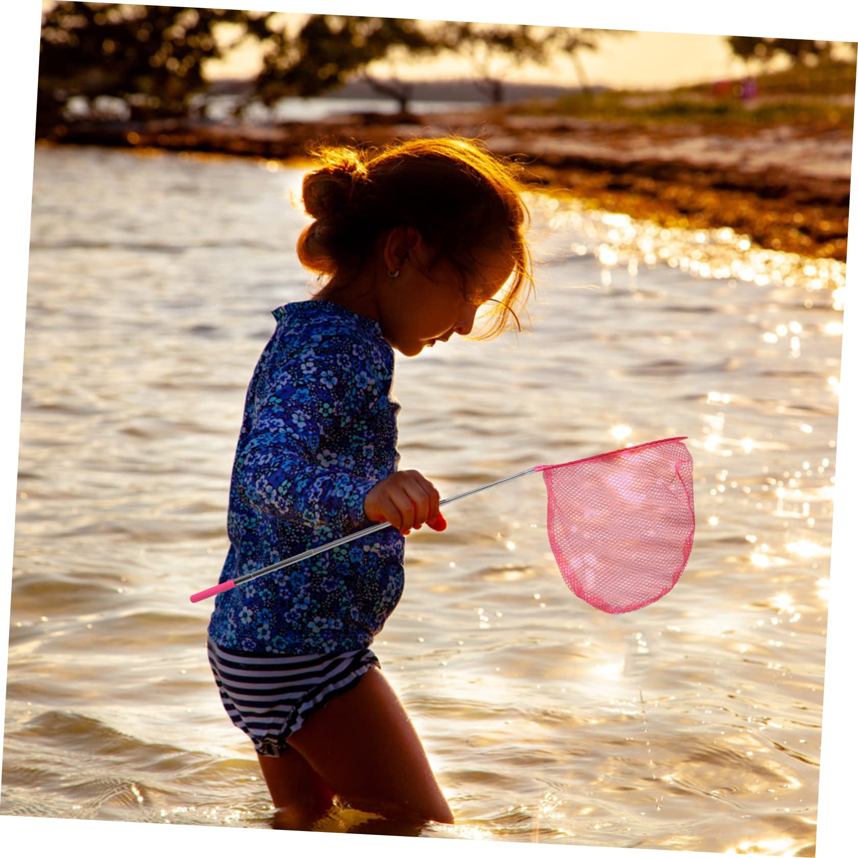 BCOATH 5Pcs Outdoor Telescopic Nets with Bucket Lightweight for Retractable Design for for Outdoor Fun and Experiments