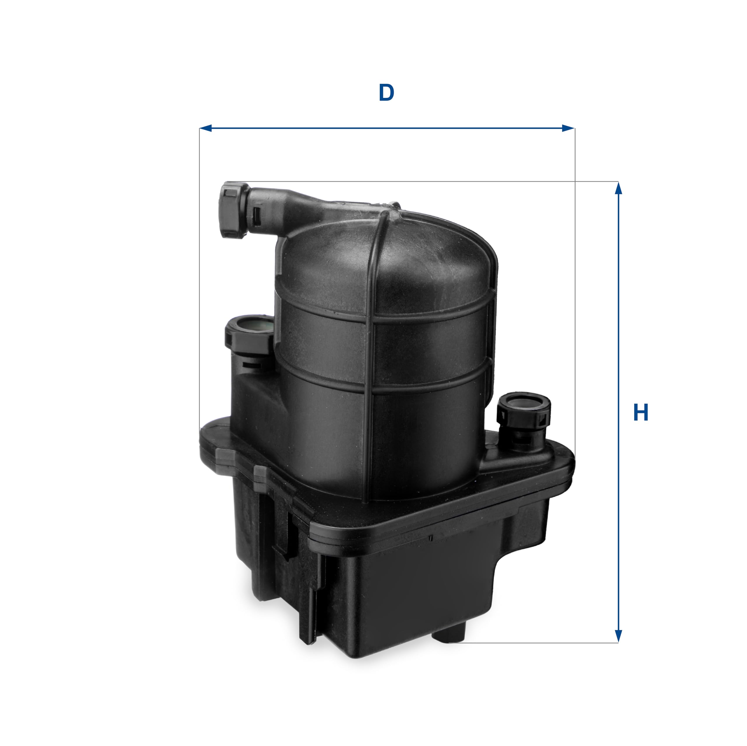 UFI Filters, Filtre Diesel 24.087.00, Filtre à Carburant de Remplacement, Adapté aux Voitures, Applicable sur Différents Modèles tels que Renault Clio, Modus et Grand Modus