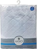 Vista 4 de Carters - Protector de colchón ajustable impermeable para cuna y protector de colchón para cuna de bebé, sábana protectora para niños y niñas