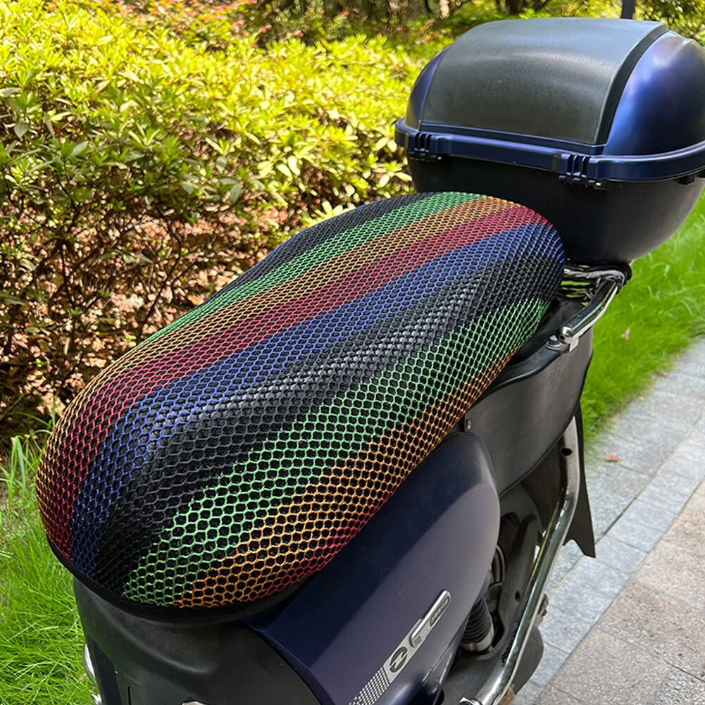 LICHENGTAI Motorfiets Stoelhoes Waterdicht Motorbike Kussen Seat Cover Universele Zonnescherm Seat Cover Cap Oxford Stof Motor Seat Cover Scooter Seat Protector met Elastische Band