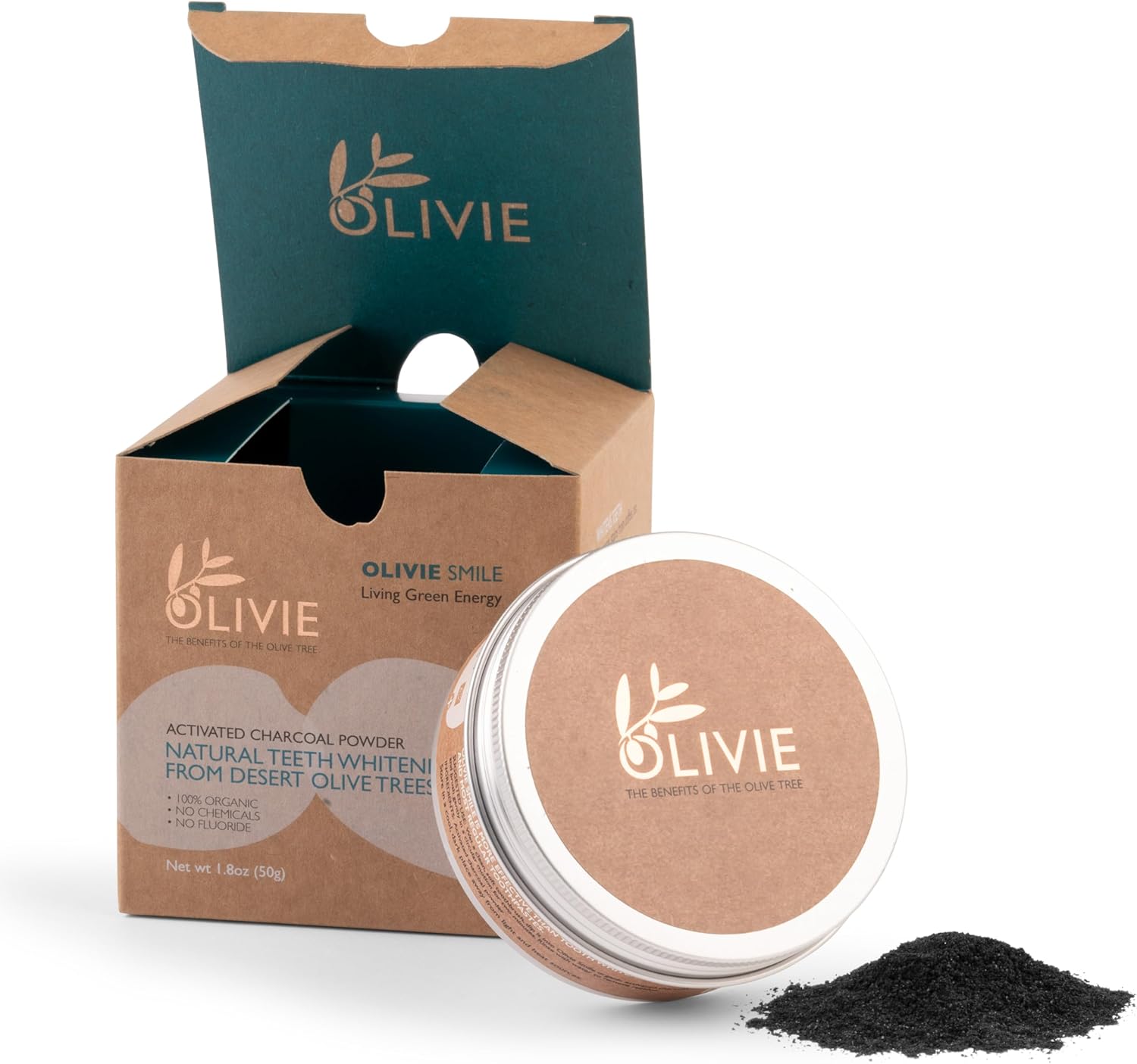 Organic Activated Charcoal Powder for Natural Teeth Whitening