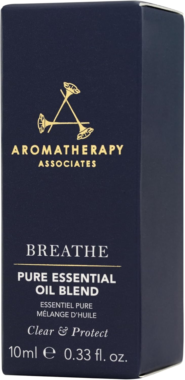 Aromatherapy Associates Breathe Pure Essential Oil Blend. Premium Undiluted Blend to Awaken Your Senses. Hand-Crafted with Eucalyptus, Tea Tree and Pine (0.33 fl oz)
