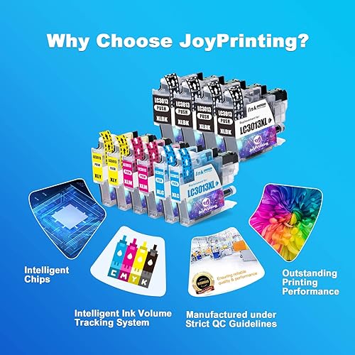 Miniatura 6 de JoyPrinting LC3013 LC3011 - Cartuchos de tinta de repuesto para impresoras Brother LC-3011 LC3013 XL LC-3013 compatibles con impresoras Brother