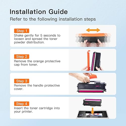 Miniatura 6 de E-Z Ink (TM - Cartucho de tóner compatible con Brother TN-433 TN433 TN433bk TN431 compatible con HL-L8260CDW HL-L8360CDW MFC-L8610CDW MFC-L8900CDW
