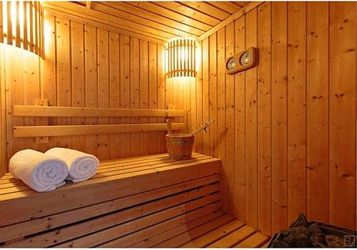 Miniatura 7 de MIFXIN Termómetro de sauna higrotermógrafo de madera para sauna 2 en 1 doble esfera de humedad interior medición de temperatura higrómetro para