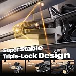 Miracase Phone Holder for Your Car, GPS Vehicle Mounts with Suction Cup Base & Vent Hook, Long Adjustable Arm & 360° Rotation for Multiple Viewing Angles, Compatible with 4-7.2 Inch Phones