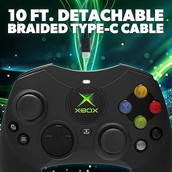 Hyperkin - DuchesS Wired Controller for Xbox Series X|S, Xbox One, Windows 10|11, PC, with Hall Effect Joysitcks, Audio Jack, Impulse Triggers, Black - Officially licensed