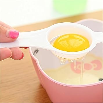 Egg Separator Egg Yolk White Separator Egg White Separator Egg Whites Strainer Filter Divider Egg Separator Tool Kitchen Baking Gadget (3)