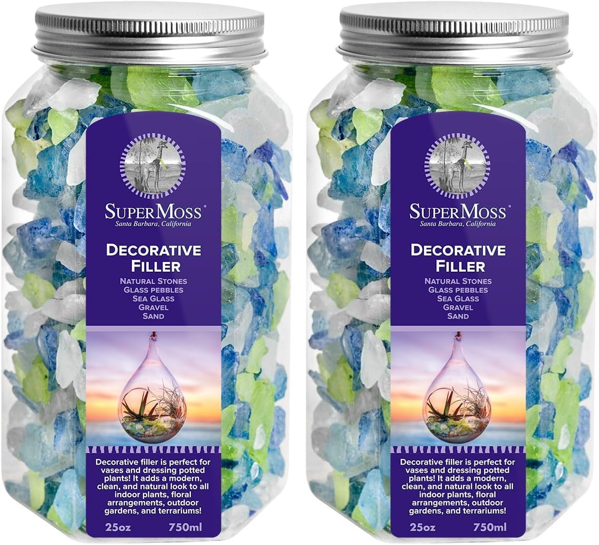 SuperMoss (24271) Sea Glass Atlantic Mix Jar, 25oz (Pack of 2)