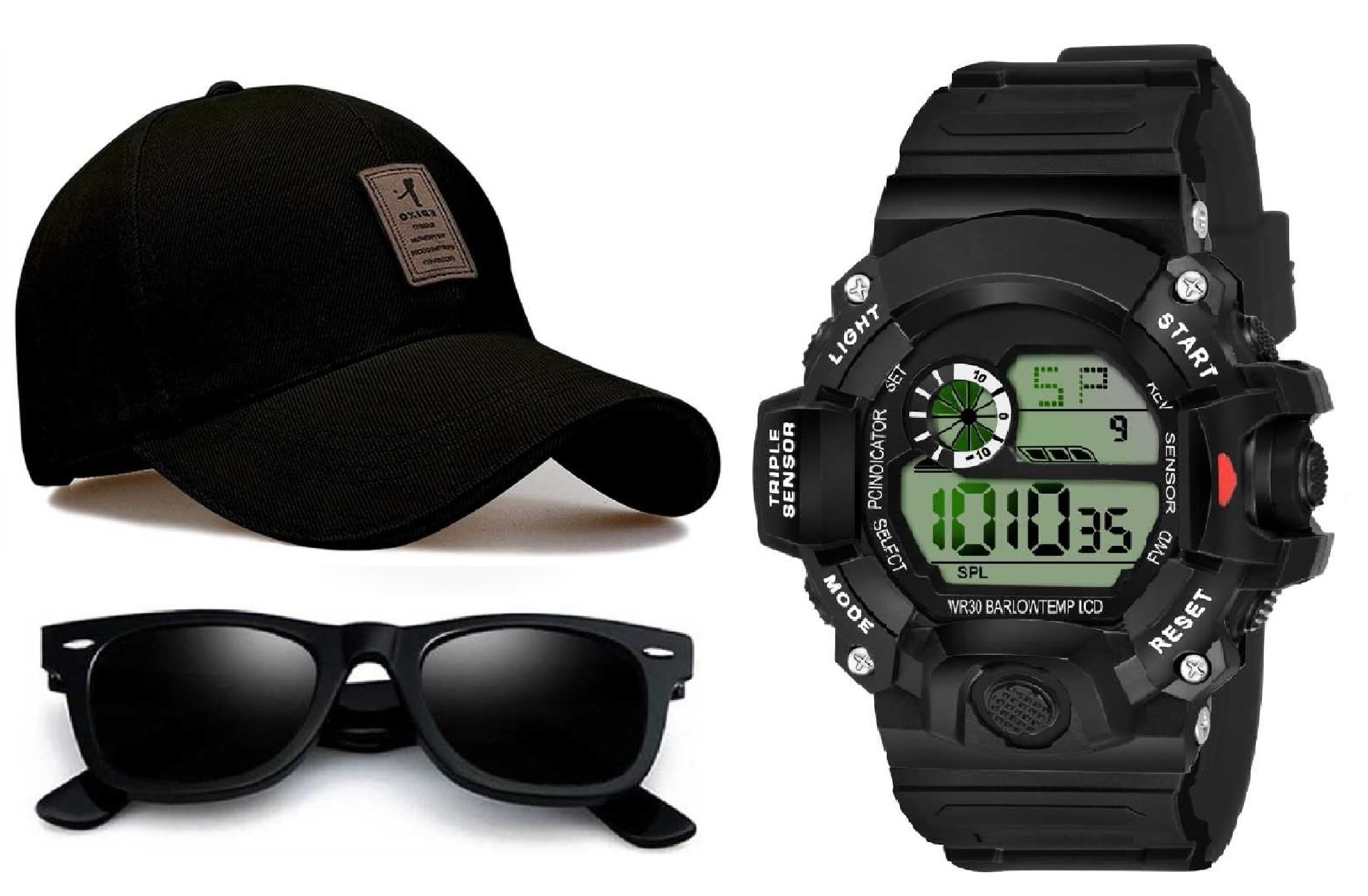 ZUPERIA Trending Combo of Watch Sunglass and Cap for Boys (Pack of 3) (B0CXJFNKXJ) Amazon Price History, Amazon Price Tracker