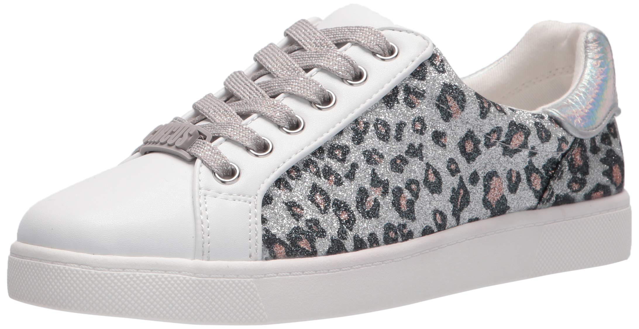 Women's Devin Sneaker, Silver Grey Leopard Print, 9