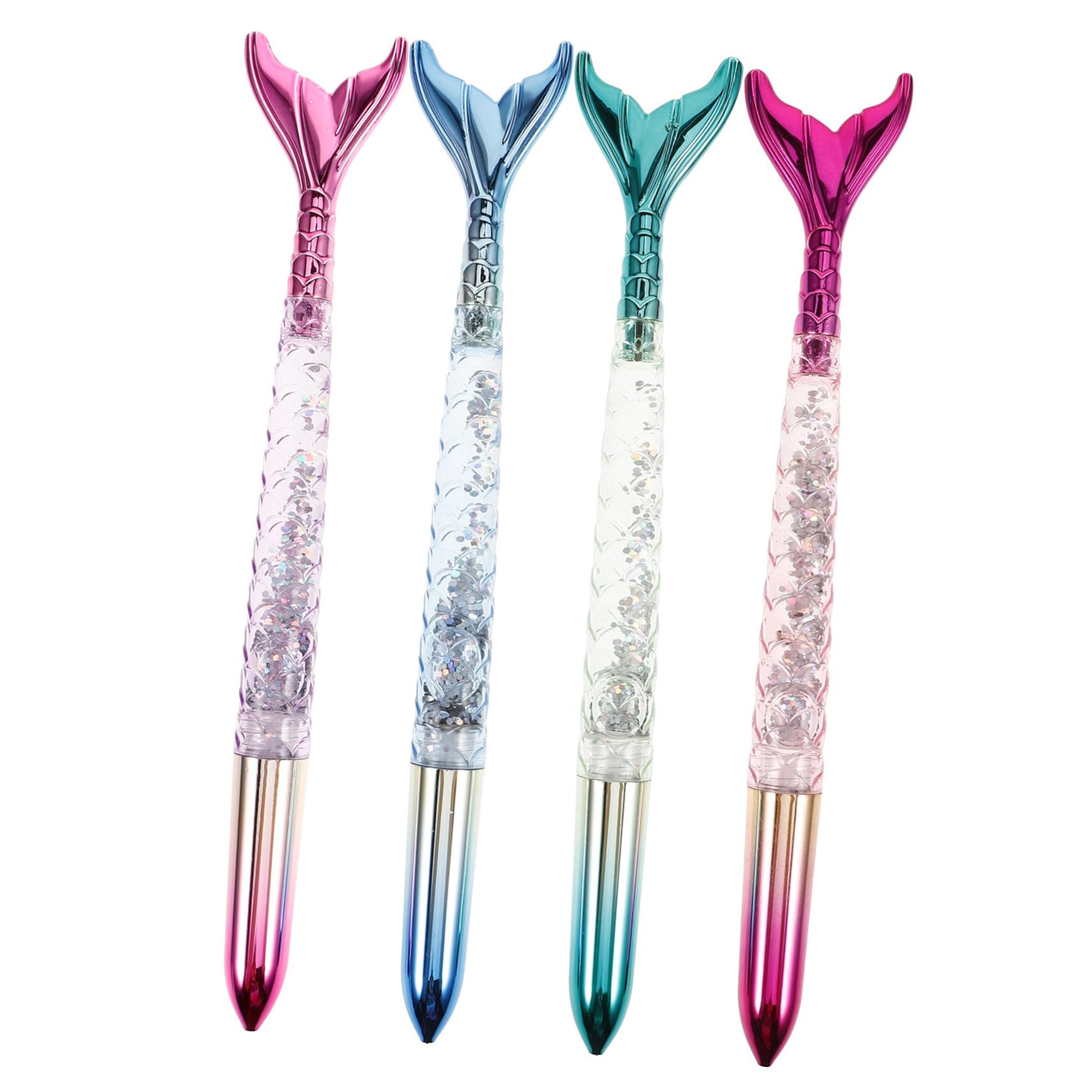 Amazon | TOGEVAL 4個 マーメイドペン マーメイドインクペン キッズ  