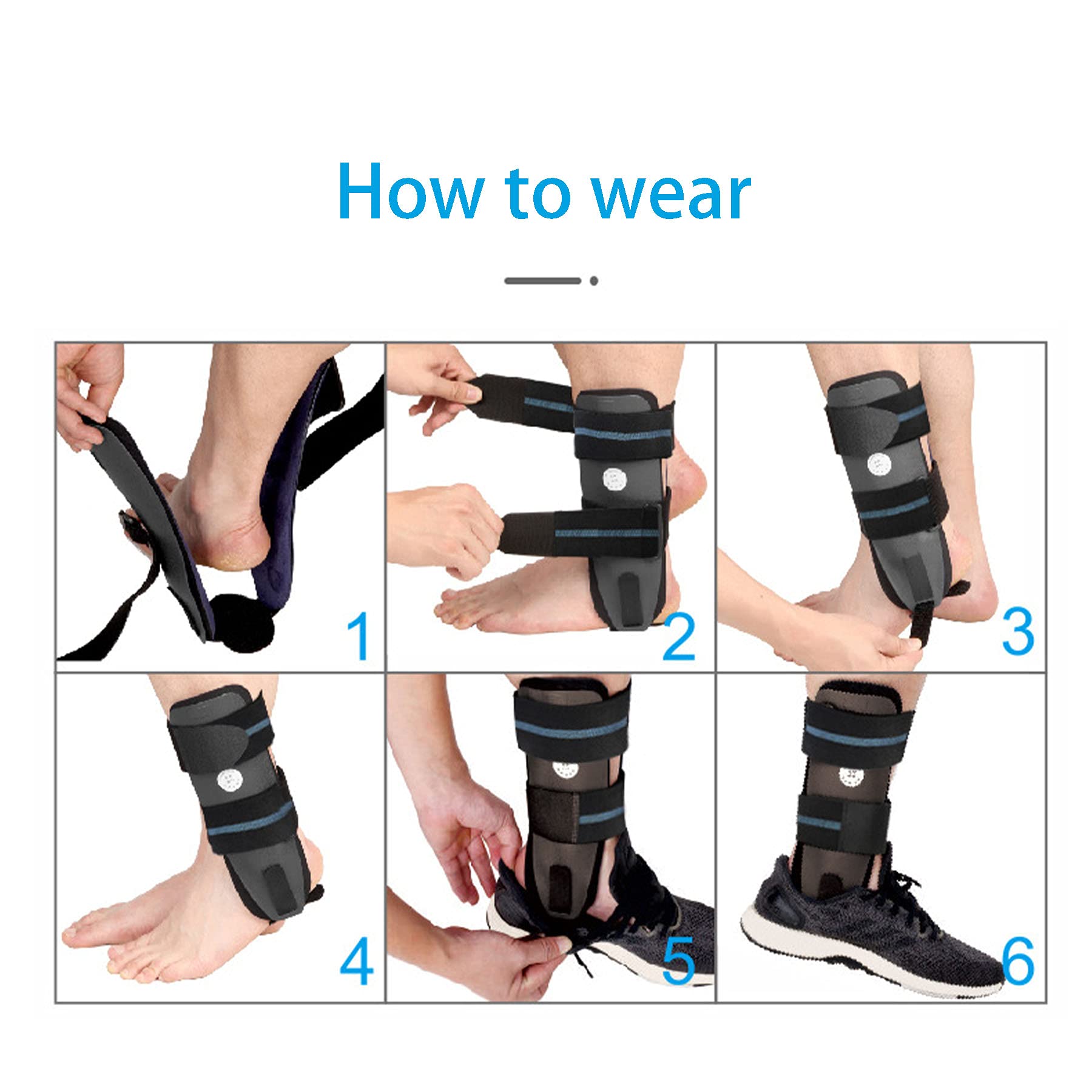 Tobillera Estribo Férula Tobillera Hombres Mujeres Esguinces Tobillo Esguince Tobillo Tendinitis Hinchazón del Tobillo Lesión Recuperación Posoperatoria Reducir Tobillo Inflamación,Left,Middle