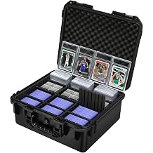 Graded Card Case Storage Box - PSA Slab Card Box for Graded Sports & Baseball Card with 9 Dividers - Trading Card Storage Holder for PSA | CSG | BGS & Toploaders - Home & Show Display for Safe Storage