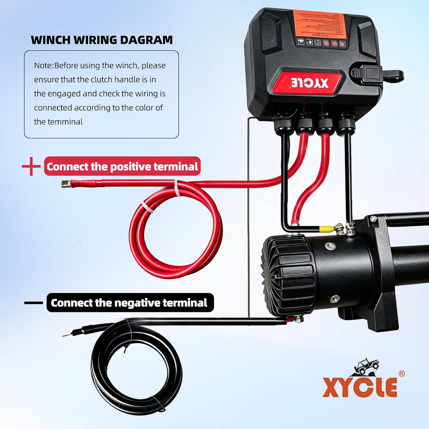 Winch13500lbs 12V WaterproofElectric Winch Synthetic Rope Truck Winch Towing Winch Boat Trailer Winch SUV 4-Wheel Drive Off-Road Vehicle with Remote Control 3/8 Synthetic Rope (Dark-Orange)