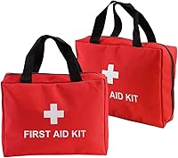 Vista 16 de AOUTACC Kit vacío de primeros auxilios de nailon, compacto, impermeable y ligero, bolsa de primeros auxilios con cremallera para emergencias