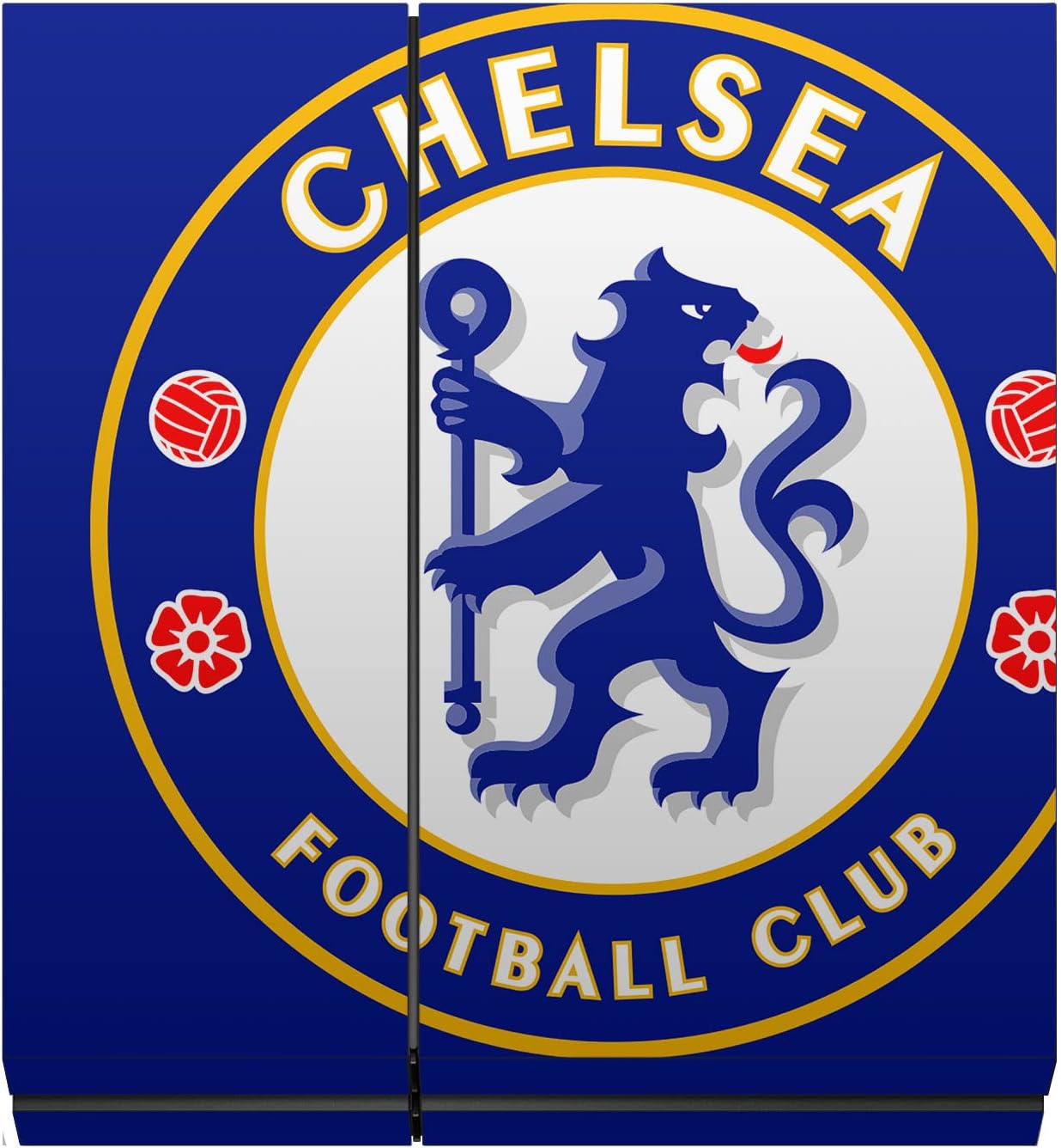 Head Case Designs Officially Licensed Chelsea Football Club Oversize Art Vinyl Sticker Gaming Skin Decal Cover Compatible With Sony PlayStation 4 PS4 Console and DualShock 4 Controller Bundle