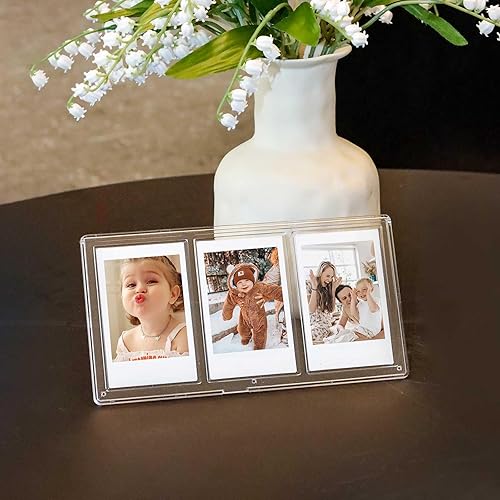 Vista 40 de WOGOZAN Mini marcos de fotos de 3 pulgadas para Fujifilm Instax Mini 12/11/99/90/9/8/7+/EVO Classic Polaroid 2.15 x 3.4 pulgadas, tamaño cartera