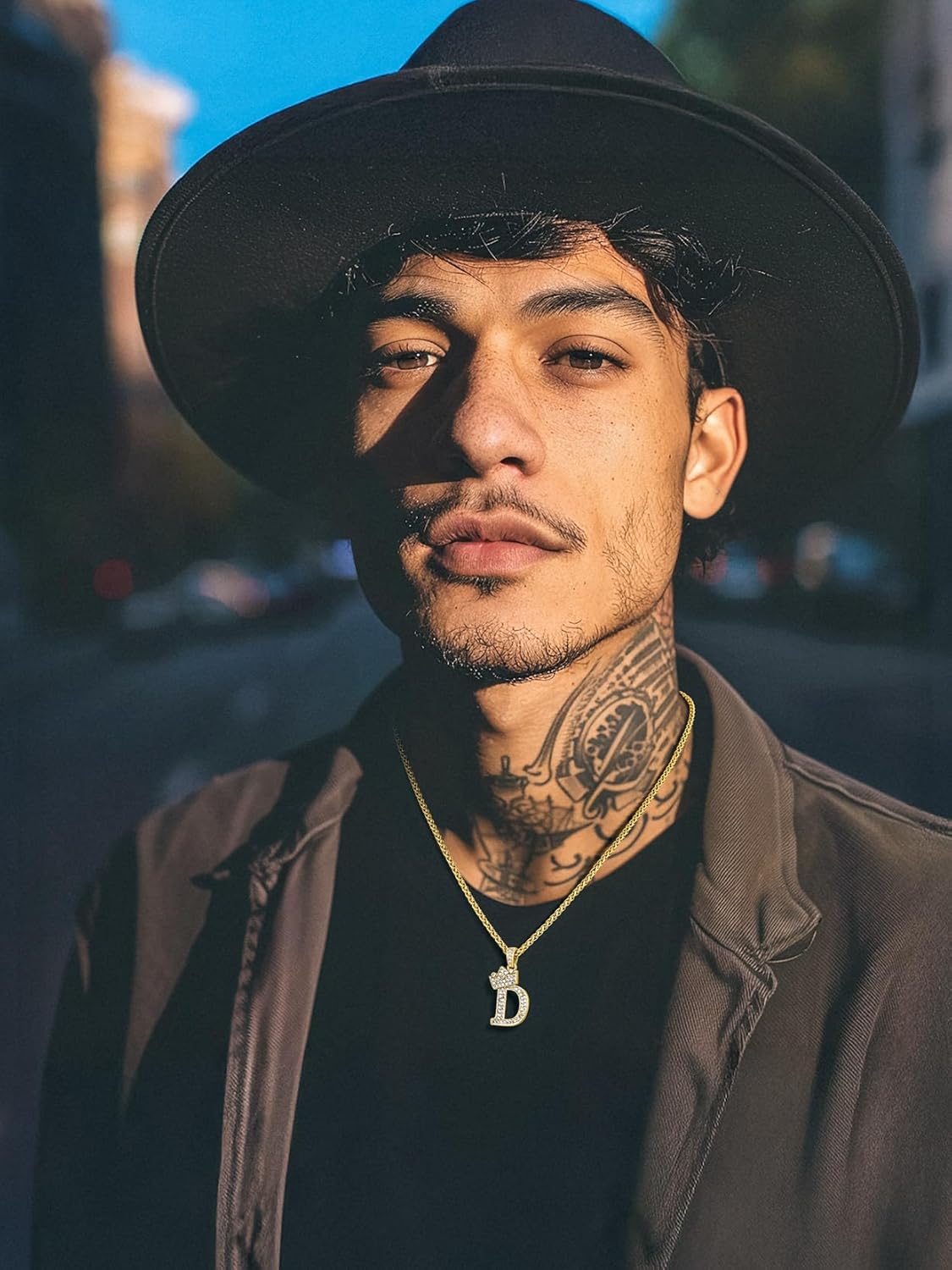 Richsteel Initial Necklace for Men A-Z 18K Gold Plated Crown Shiny Cubic Zirconia Monogram Pendant for Women Fashion Jewelry - Image 6