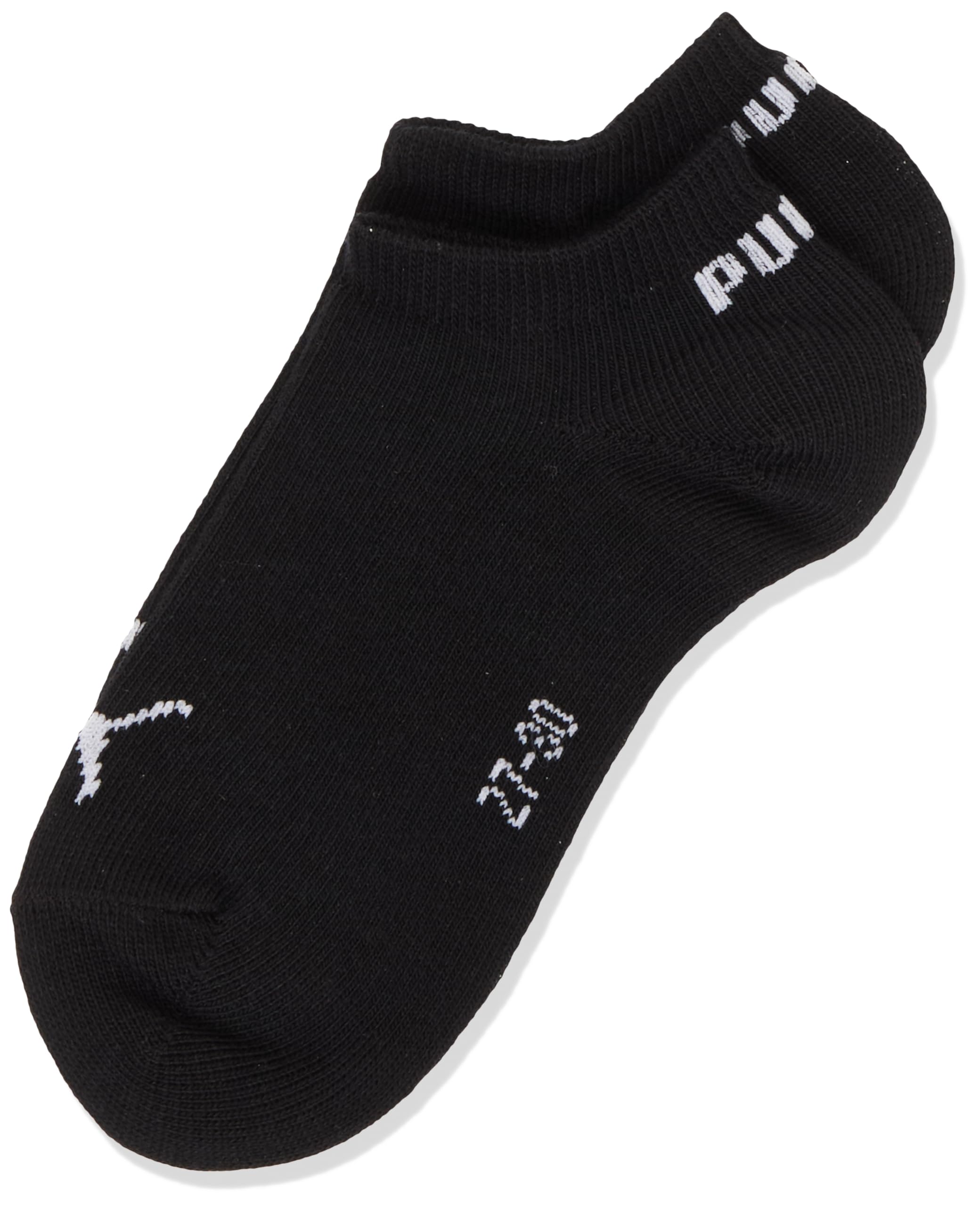 PUMA Unisex Kids Plain Trainers 5P Socks, Black, 9-12 UK