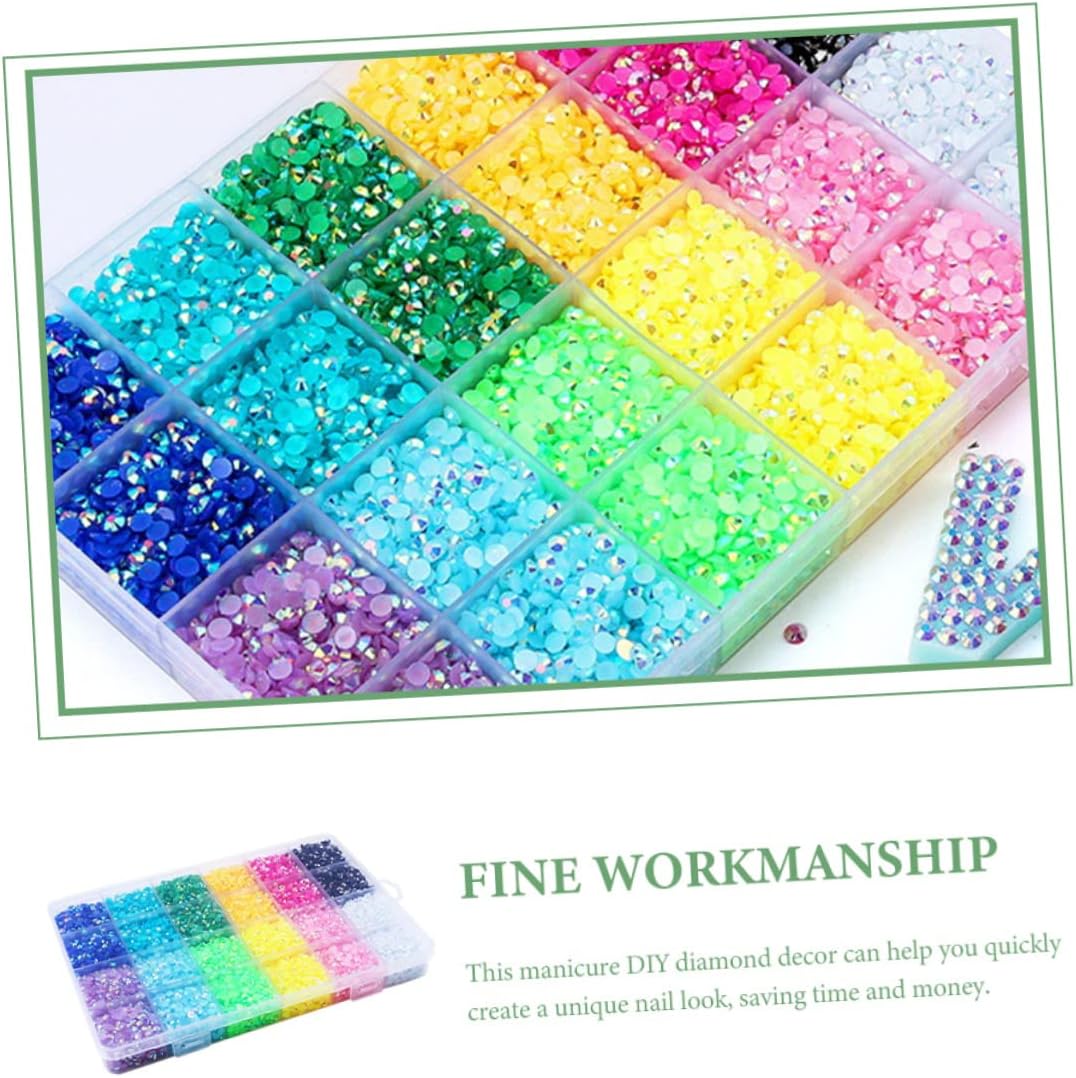 Jelly Resin Drills for Nails DIY Nail Stones Rhinestones Accessories Decorations