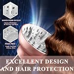 Séchoir à cheveux Diffuseur Attachment Universal Ajustable Professional Salon Tool for Curly Hair Sadapte à la plupart des types de diamètre du sèche-cheveux Blow 4.3-6.5CM