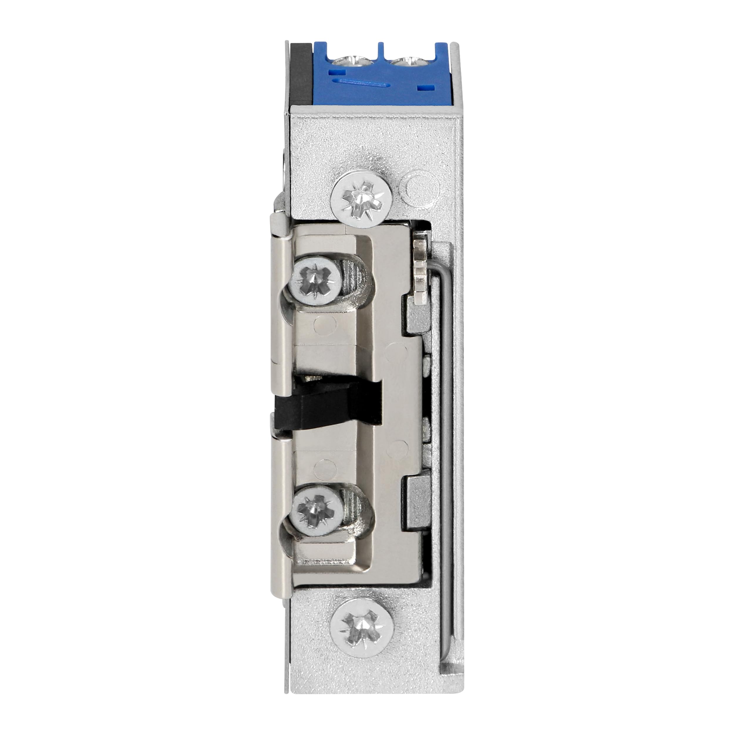 Gache Electrique Portillon Symétrique 10-24V AC/DC Serrure Portillon Exterieur Basse Consommation Réglable Droite/Gauche pour Interphone et Visiophone (Mémoire & Verrouillage)