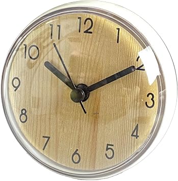 Wall Clock, Silent Cute Small Desk Decor, Table Watch Wall Clock Decorative, for Home Bedroom Living Room Bathroom Mirror Tile Glass School Office