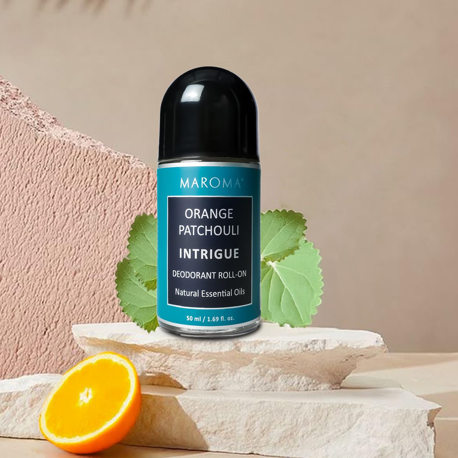 Maroma 100% Natural Man Deodorant Rollon - Intrigue (Orange Patchouli) - 50 ml-image-3