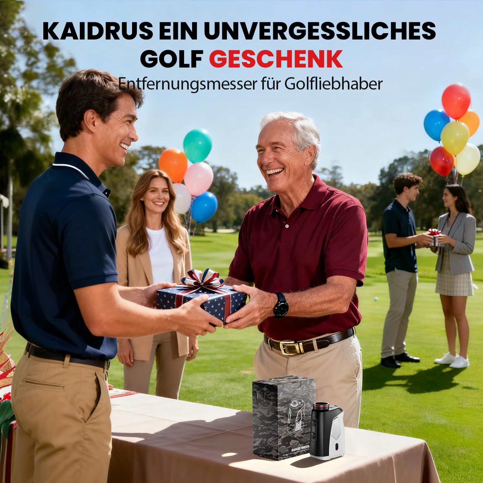 Golf Entfernungsmesser mit Slope EIN/aus, 1500 Yards, 7X Vergrößerung, Entfernungsmesser für Golf/Jagd, Flaggen-Lock mit Vibration, tragbarer Golf-Entfernungsmesser, 1 Pcs