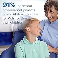 Vista 4 de Philips Sonicare Cepillos de dientes eléctricos recargables conectados por Bluetooth para niños de 3 años, interactivos para un mejor cepillado