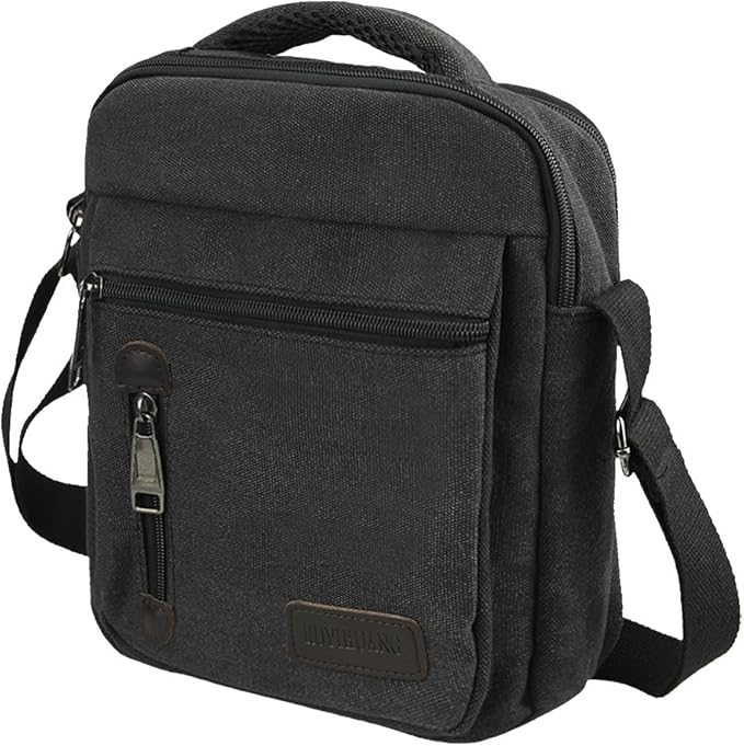 Amazon Co Jp ショルダーバッグ メンズ ポケットが機能が充実 綿100 斜め掛けバッグ 小物が多い人にオススメ おしゃれ シューズ バッグ