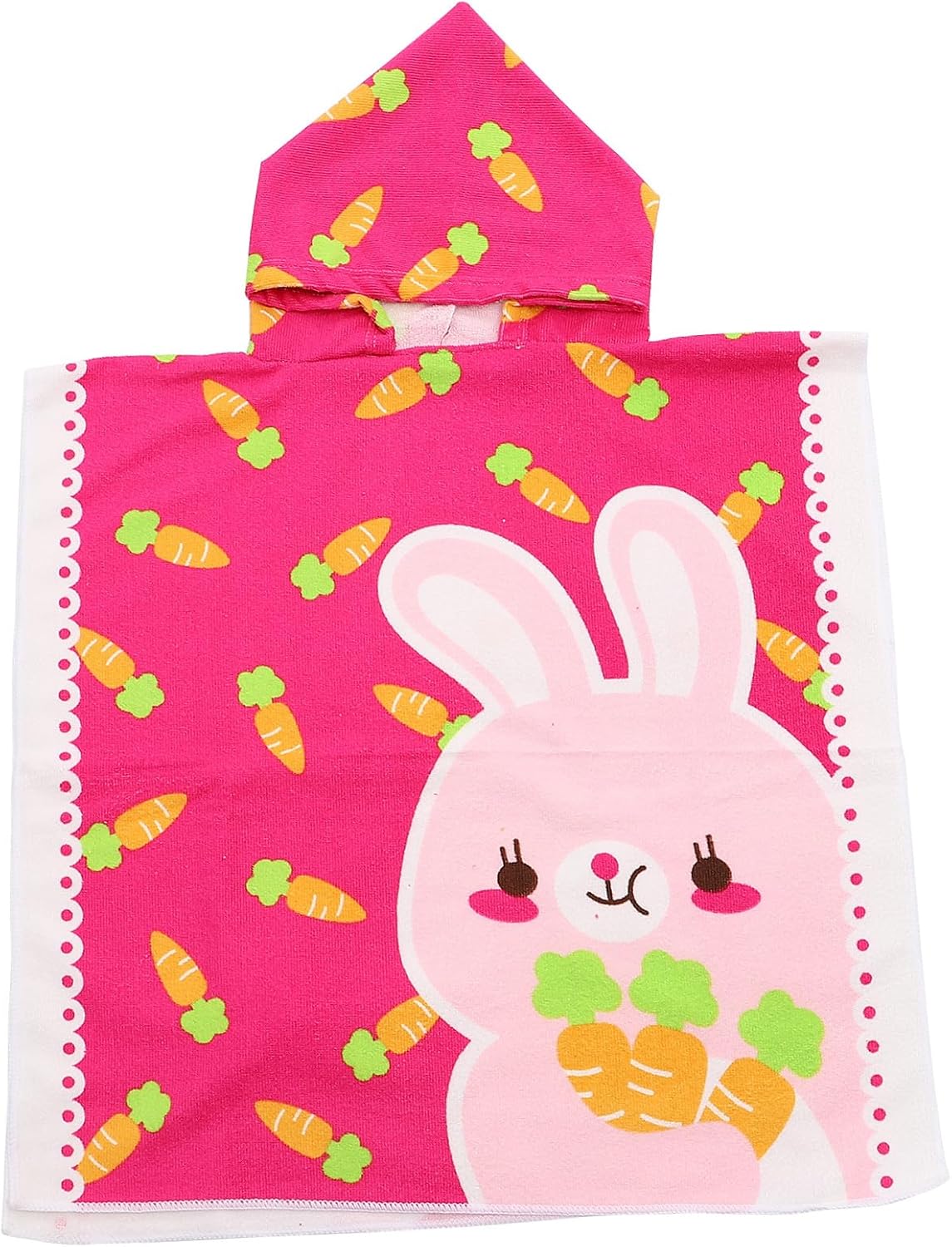 Hooded Beach Towel Poncho Soft Absorbent Cotton Bathrobe for Boys and Swim Pool Bath Use