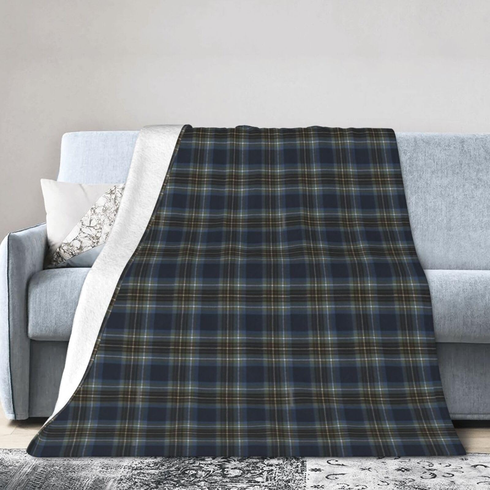 ERTDFXCV Holyrood Original Scottish Tartan Blanket 50"x40"